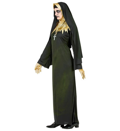 Demon Nun  Tunic, Hood With Collar, Veil Gloves, Necklace 