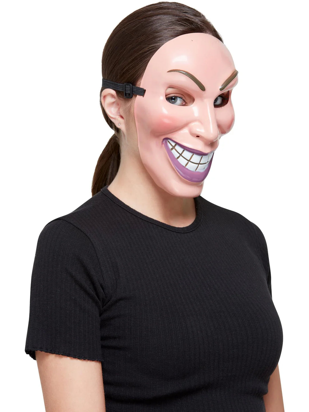 Smiler Mask Female Purge Movie Face PVC