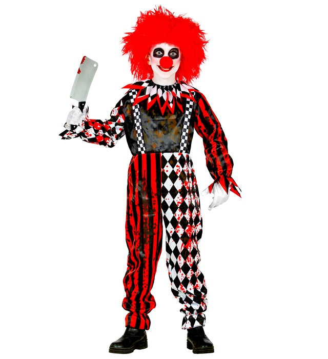 Horror Clown  Jumpsuit, Collar 