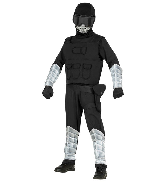 Special Forces  Jumpsuit, Utility Vest, Hooded Mask, Goggles, Belt With Holster, Arm Guards, Shin Guards, Gloves 