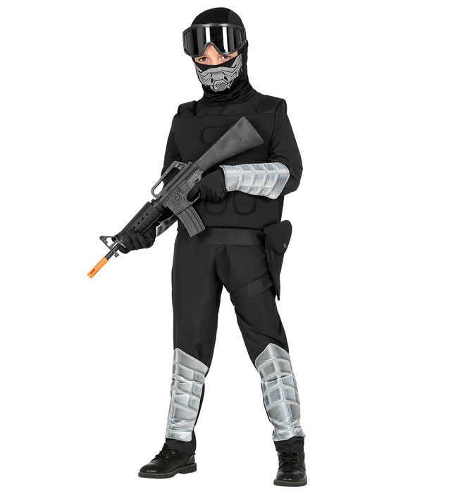 Special Forces  Jumpsuit, Utility Vest, Hooded Mask, Goggles, Belt With Holster, Arm Guards, Shin Guards, Gloves 