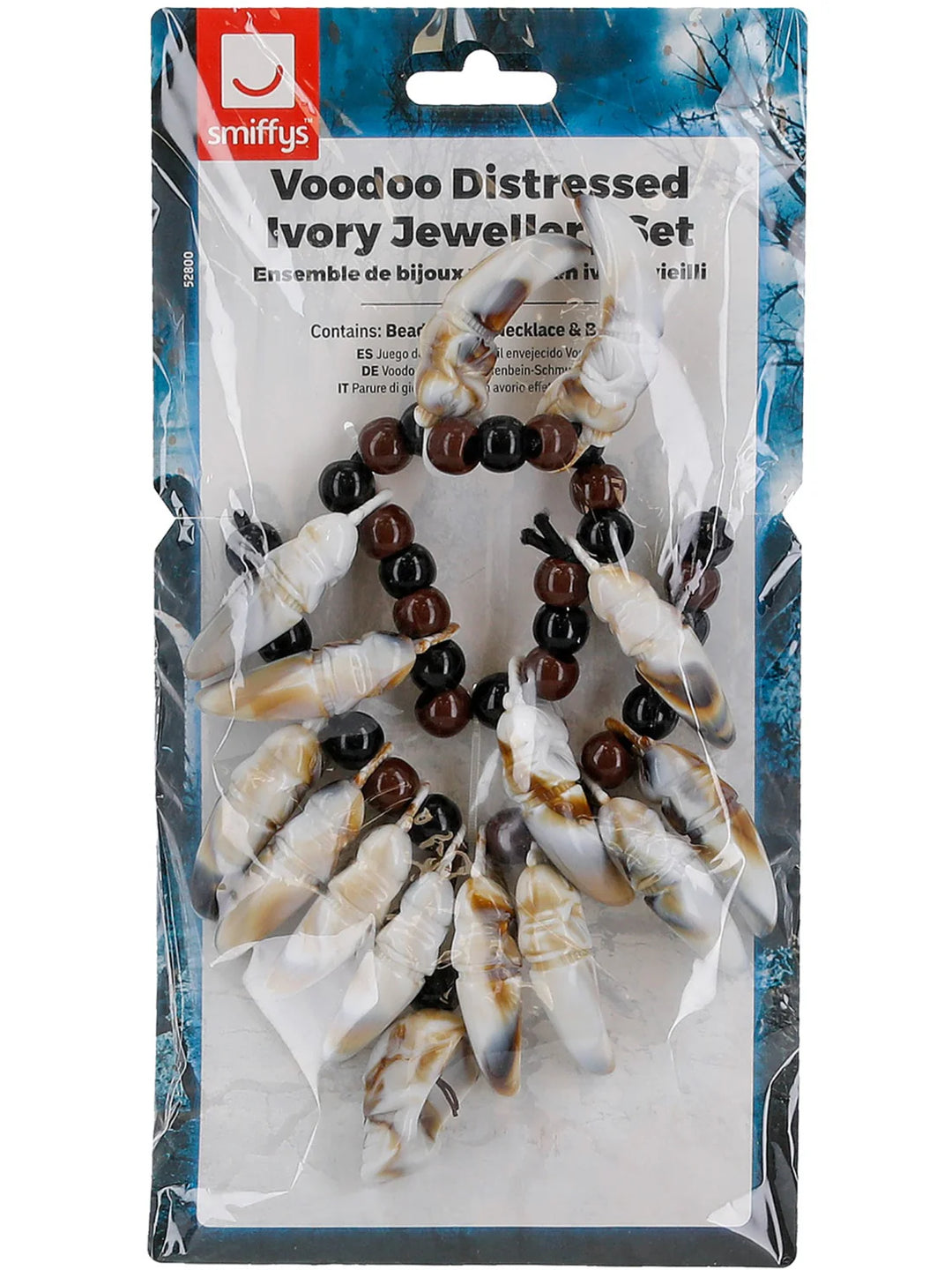 Voodoo Distressed Ivory Jewellery Set Adult