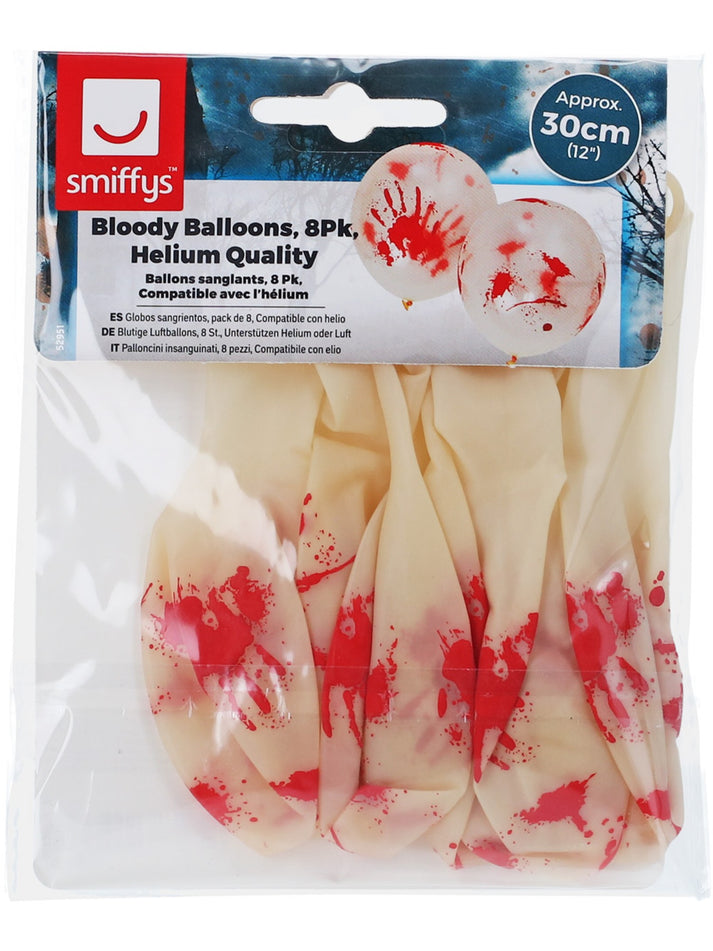 Bloody Balloons 30cm 8Pk Helium Quality Halloween Decoration 2