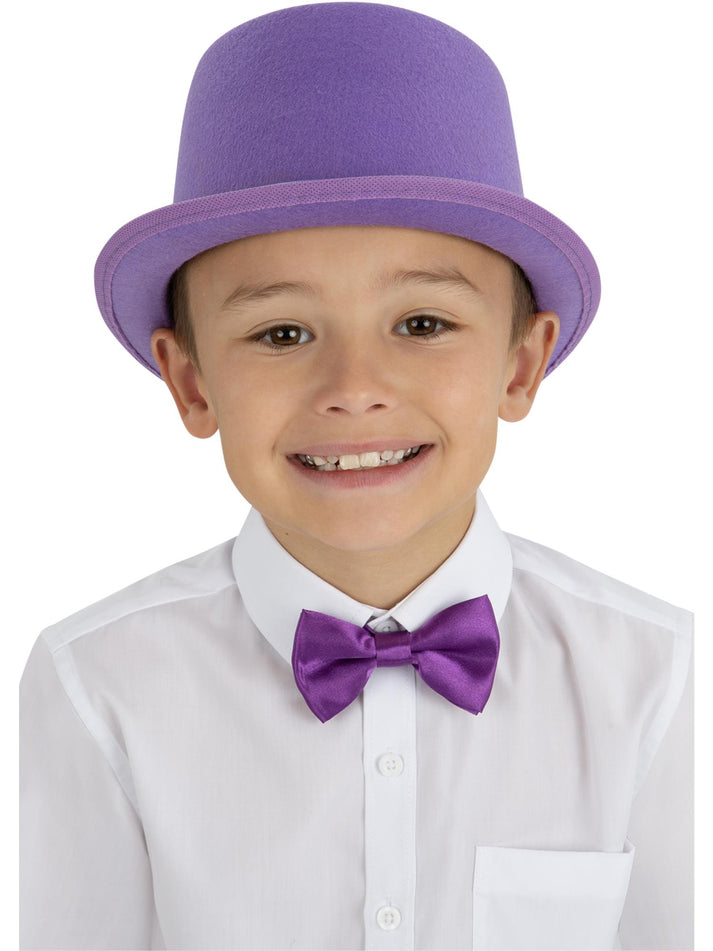 Kids Willy Wonka Purple Top Hat Costume Accessory 1