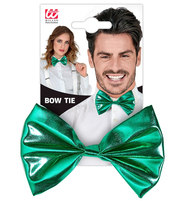 Green Metallic Bow Tie