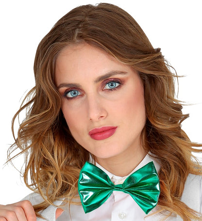 Green Metallic Bow Tie