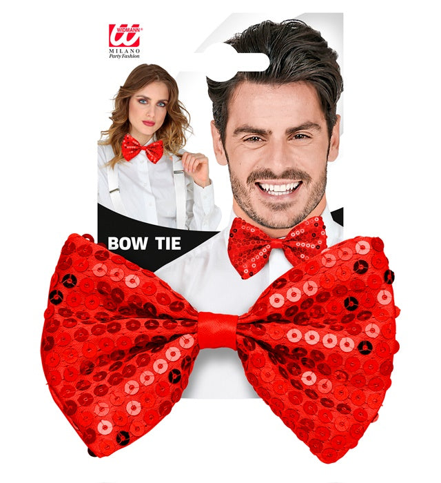 Red Sequin Bow Tie