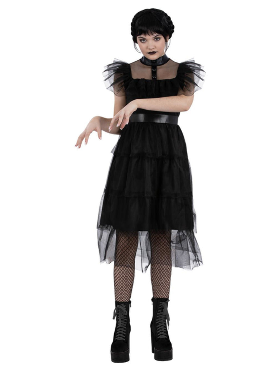 Kids Gothic Prom Costume Wednesday Dress
