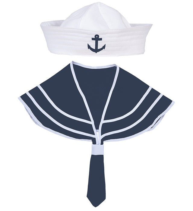 Sailor Dress-Up Set  Collar, Hat 