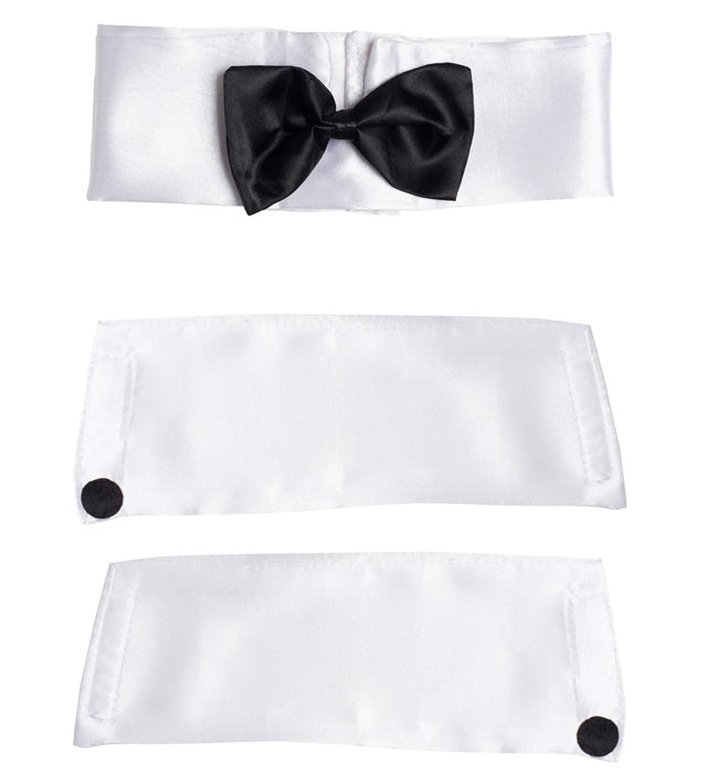 Male Stripper Set  Collar With Bowtie,Cuffs 