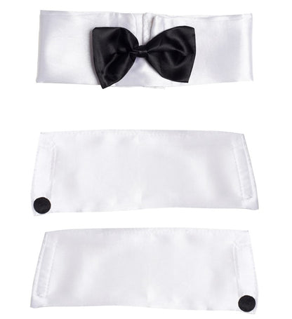 Male Stripper Set  Collar With Bowtie,Cuffs 