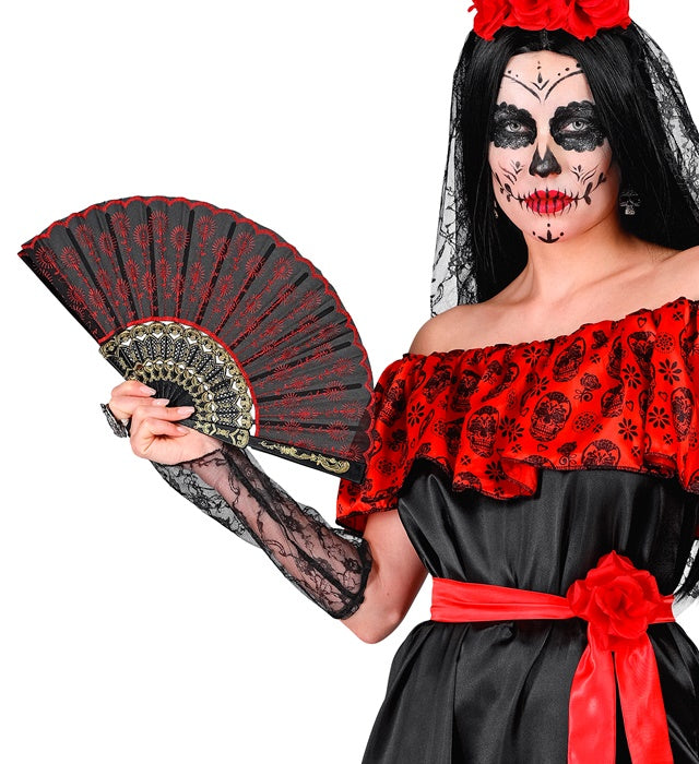 Red Lace Fan