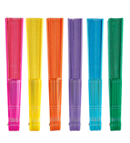 Fabric Fan 23 Cm - 6 Colors Ass.
