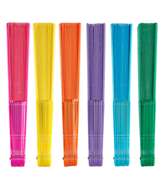 Fabric Fan 23 Cm - 6 Colors Ass.