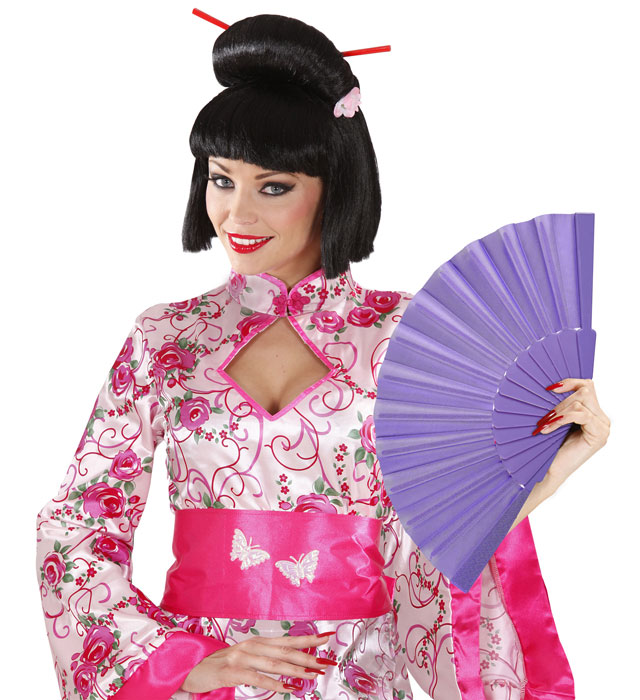 Fabric Fan 23 Cm - 6 Colors Ass.
