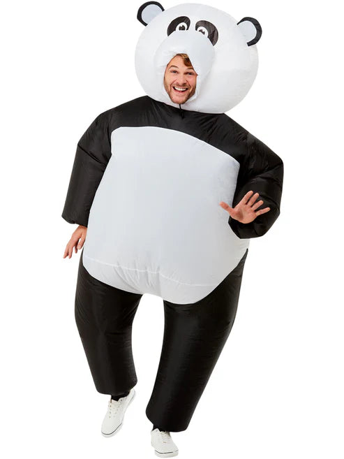 Inflatable Giant Panda Costume Black and White 4