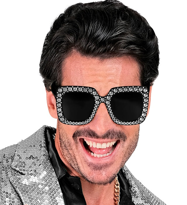 Glasses Strass Black