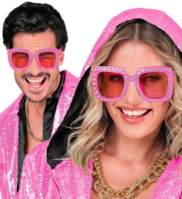 Glasses Strass Pink