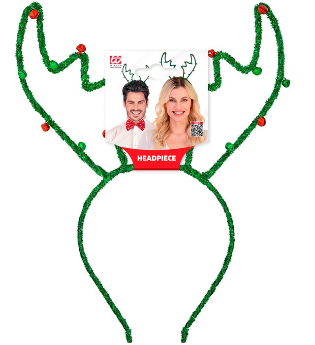 Headpiece Reindeer Green