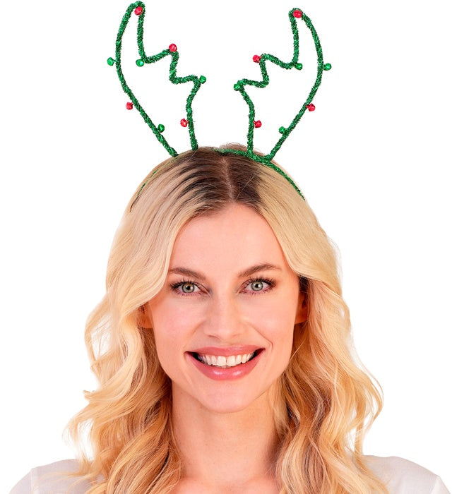Headpiece Reindeer Green
