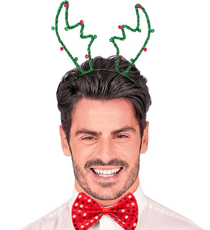 Headpiece Reindeer Green