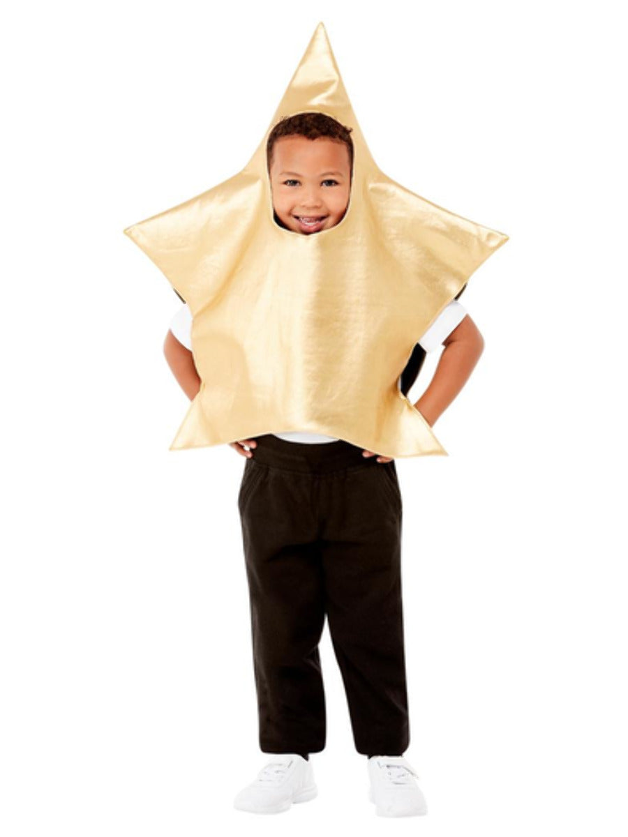 Toddler Shining Star Costume Gold All In One 2