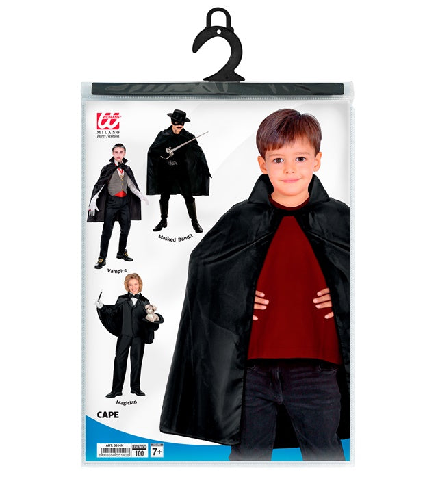 Child Size Black Cape 100 Cm