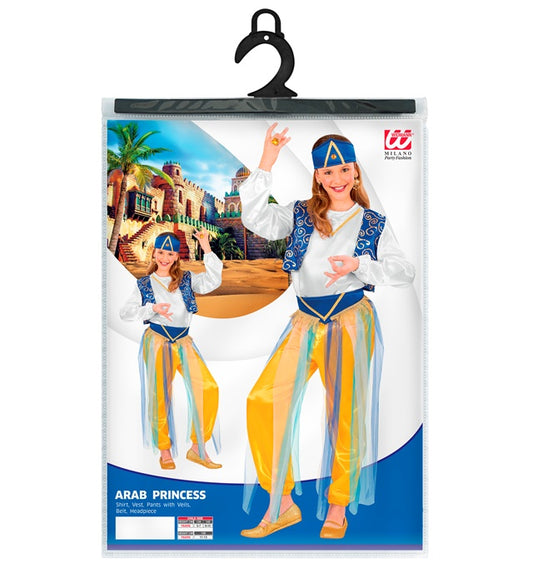 Arab Princess  Shirt, Vest, Pants With Veils, Belt, Headpiece 