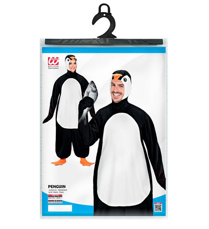 Penguin  Jumpsuit, Headpiece With Mask, Paws 