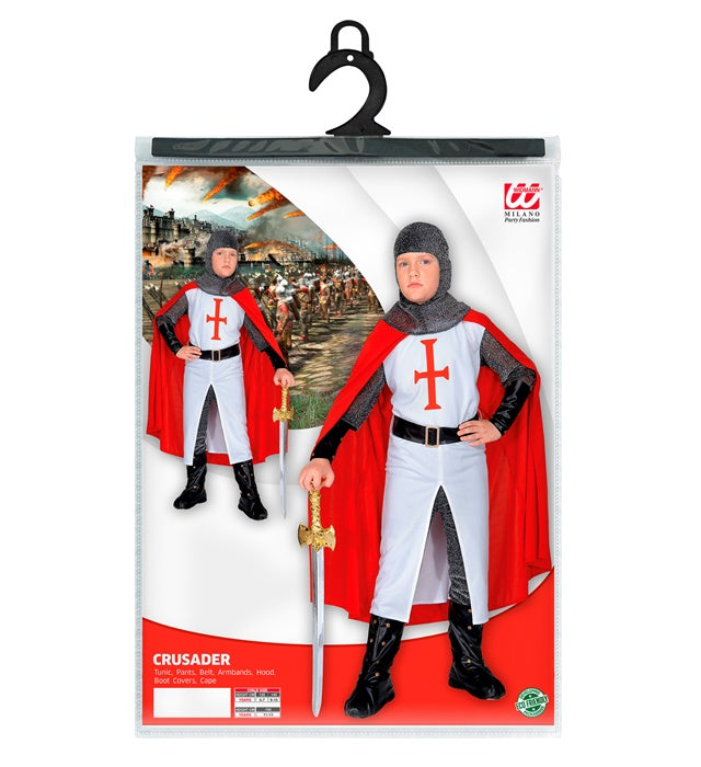 Crusader  Long Coat, Pants, Belt, Armbands, Helmet, Boot Covers, Cape 