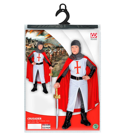 Crusader  Long Coat, Pants, Belt, Armbands, Helmet, Boot Covers, Cape 