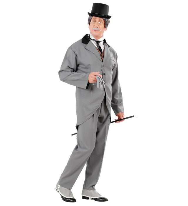19Th Century Gentleman  Tailcoatwith Vest, Jabot, Tie, Pants 