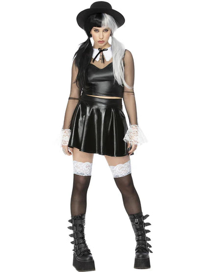 Gothic School Girl Costume for Women Top and Skirt 5