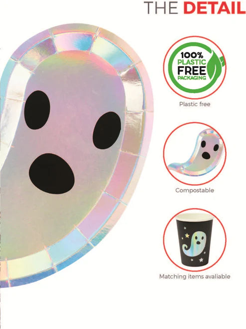 Ghost Tableware Party Plates x8