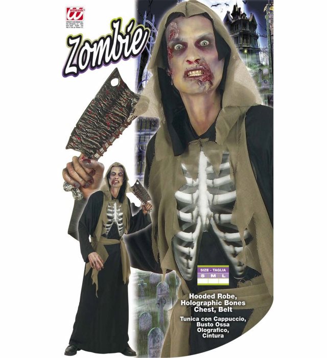 Zombie  Hooded Robe, Holographicbones Chest, Belt 