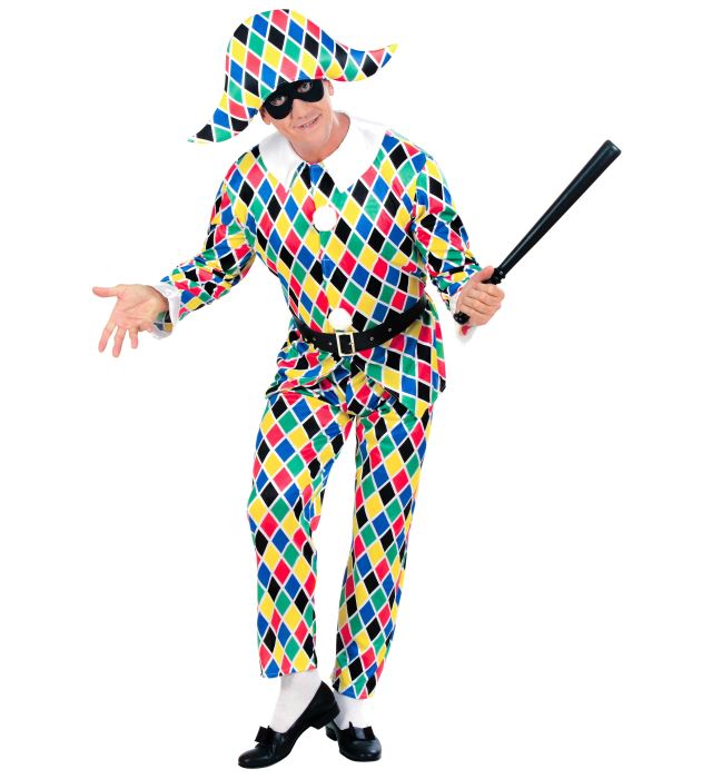 Harlequin  Jacket, Pants, Belt, Hat 