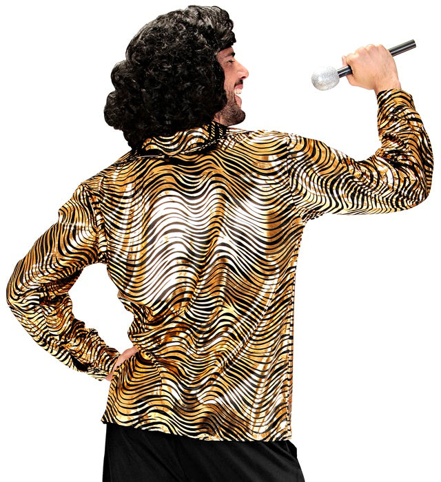 The 70S Disco Style - Golden Waves  Shirt 