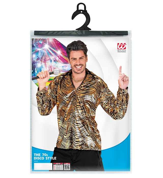 The 70S Disco Style - Golden Waves  Shirt 