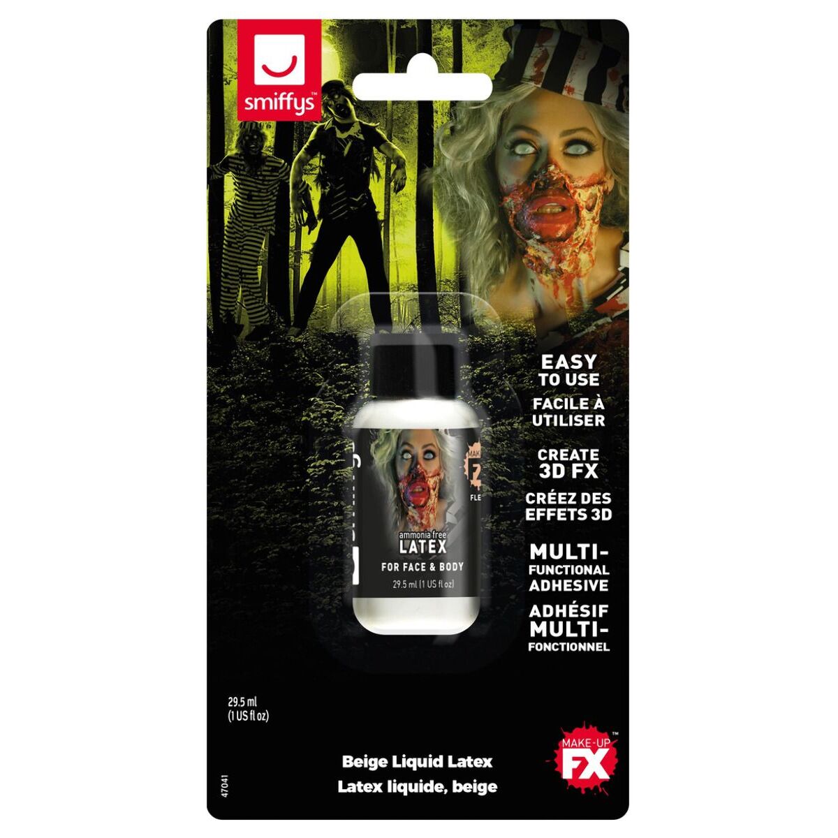 Zombie Liquid Latex Low Ammonia 30ml Flesh Colour 1