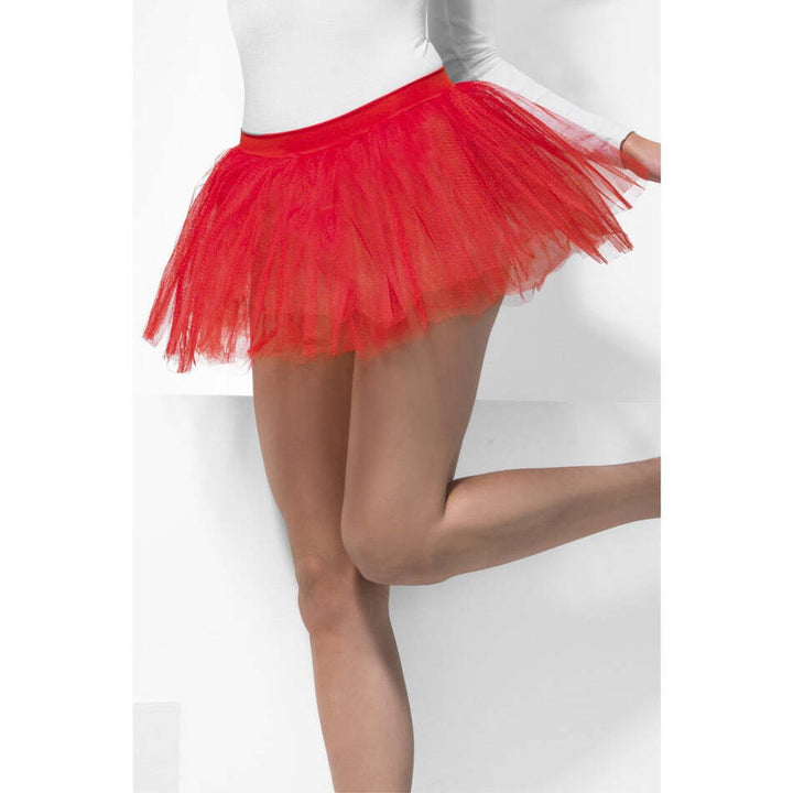 Tutu Underskirt Red 4 Layers 30cm Long Adult Costume Accessory 1