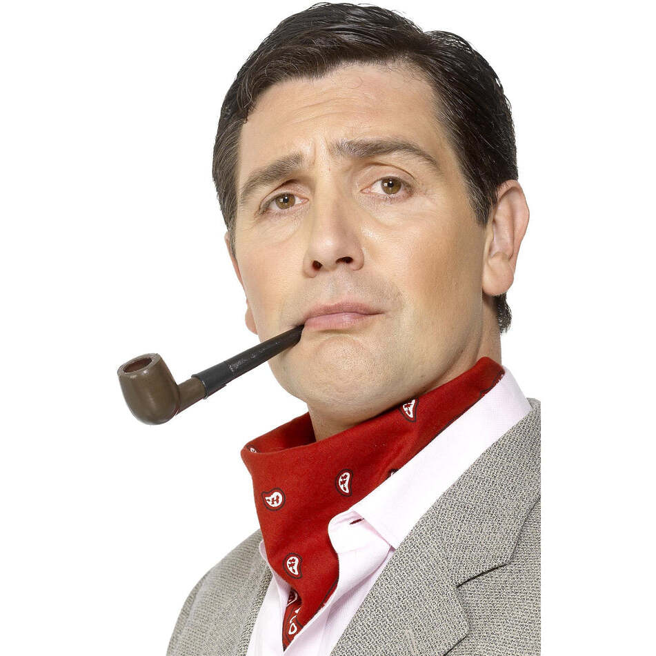 Tales Of Old England Plastic Smoking Pipe Adult Brown Costume Accessory 1