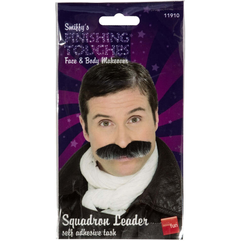 Squadron Leader Tash Grey Mix Self Adhesive Adult Costume Accessory 1