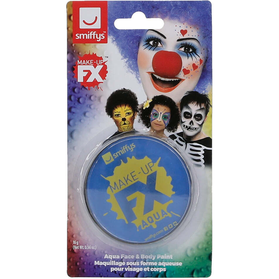 SFX Make Up Royal Blue Aqua Face and Body Paint 16ml Water Based 1