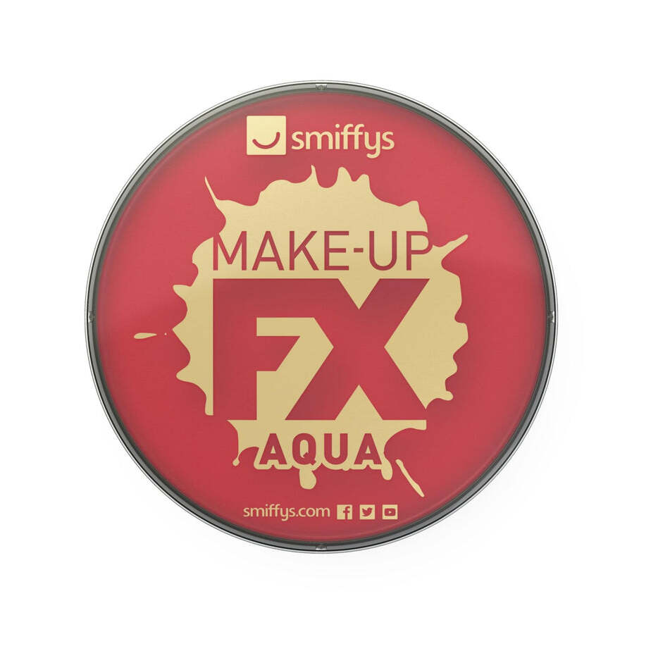 Red Aqua Face and Body Paint 16ml Water Based Make Up 1