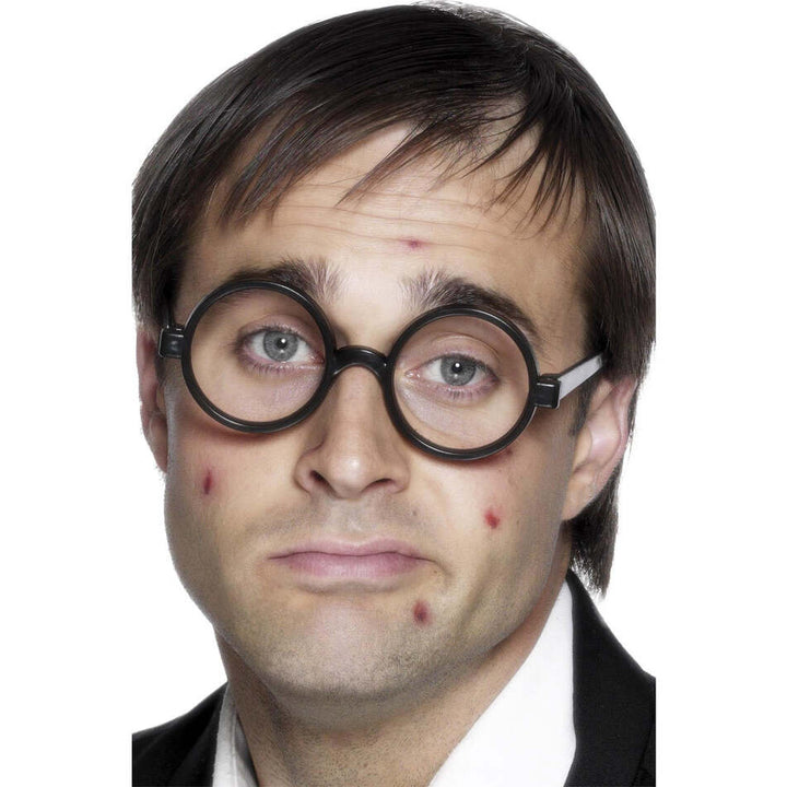 Schoolboy Specs Black Lens Free Adult Costume Accessory 1