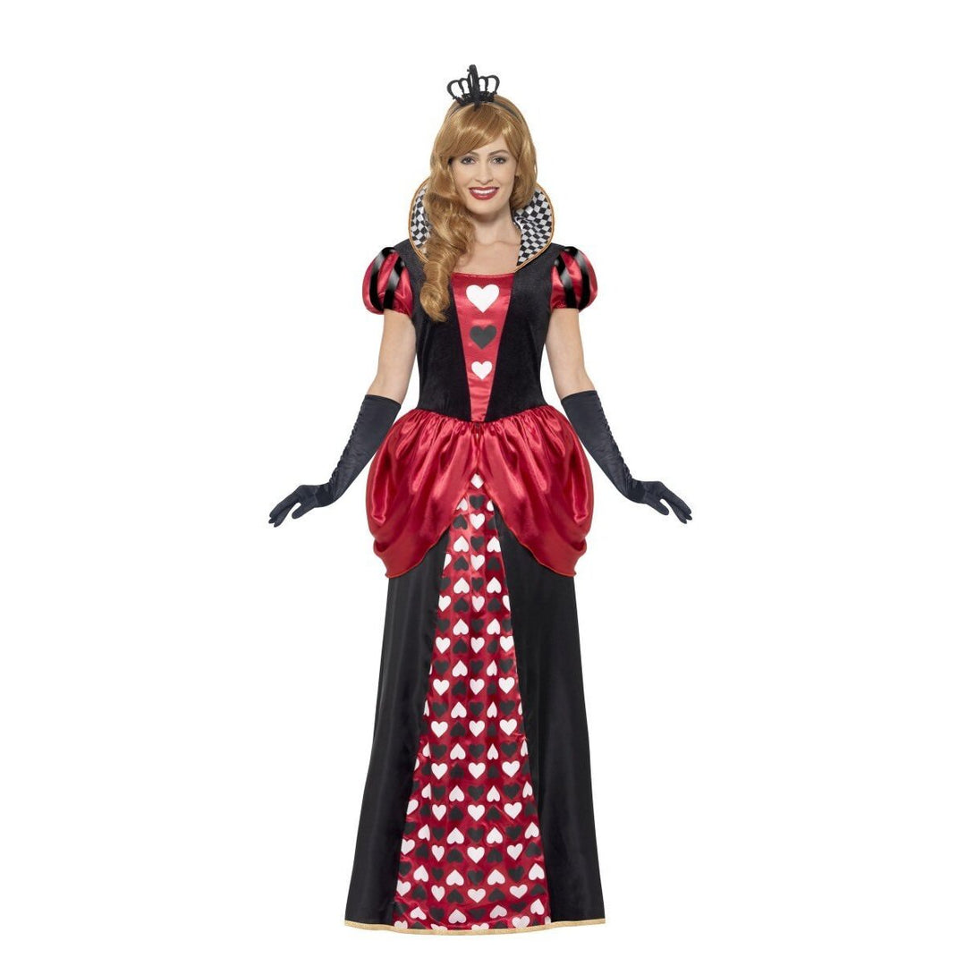 Royal Red Queen Costume Adult Alice In Wonderland Dress Crown 1
