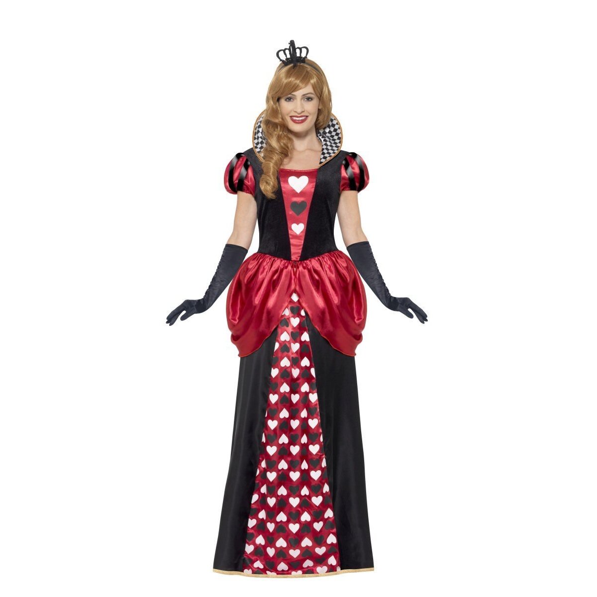 Royal Red Queen Costume Adult Alice In Wonderland Dress Crown 1