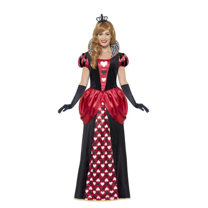 Royal Red Queen Costume Adult Alice In Wonderland Dress Crown 1