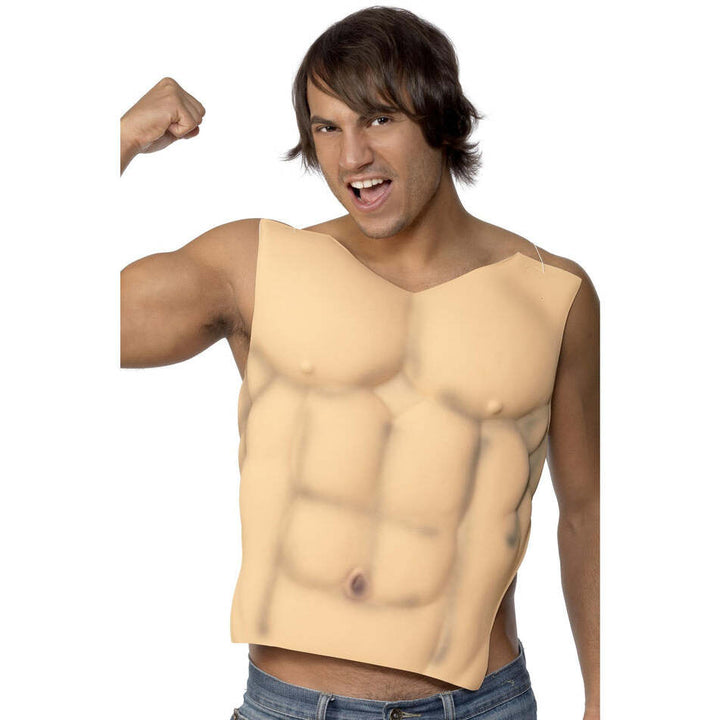 Male Muscle Chest EVA Flesh Adult Costume Accessory 1