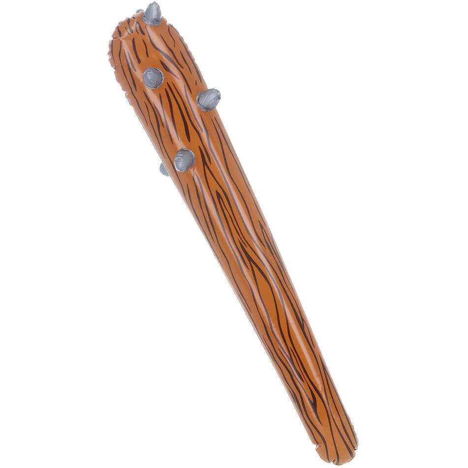 Inflatable Caveman Club Brown 87cm Adult Costume Accessory 1